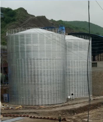 舟山粮食钢板仓的安装全过程不用热焊接